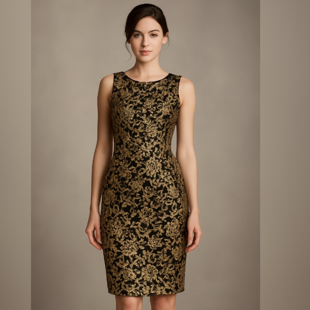 ✨NWT Lily & Lola Black & Gold Lace Mini Dress | Cocktail & Evening Wear